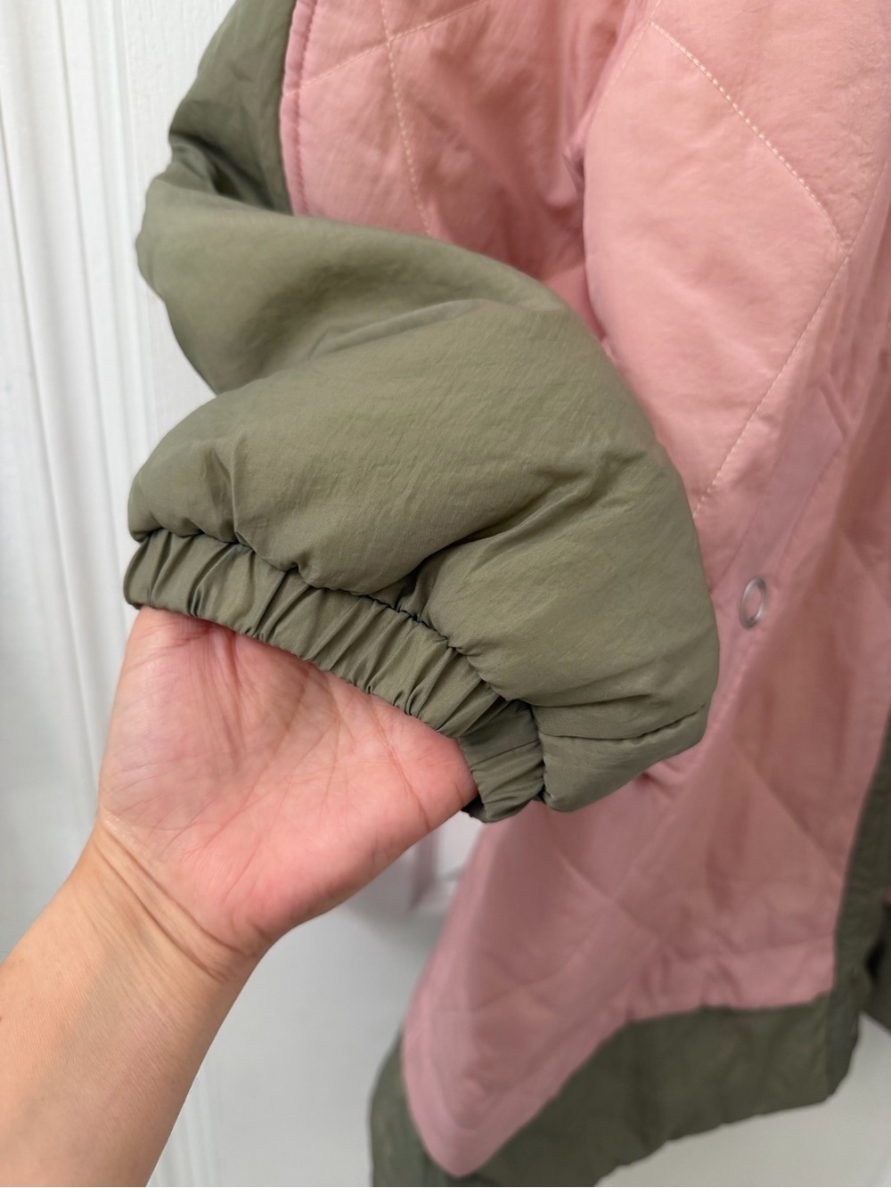 NWT- Pilcro Sherpa Fleece Collar Quilted Liner Coat (Size L) - Picture 12 of 16